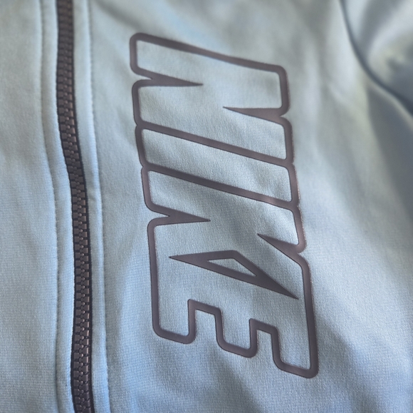 Nike Light Blue and Dark Gray Full-Zip Jacket 4T - Picture 2 of 5